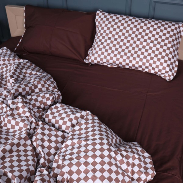 Фото - Комплект постільної білизни MirSon 22-1369 Classic Checkers 220х240 (2200010473827)